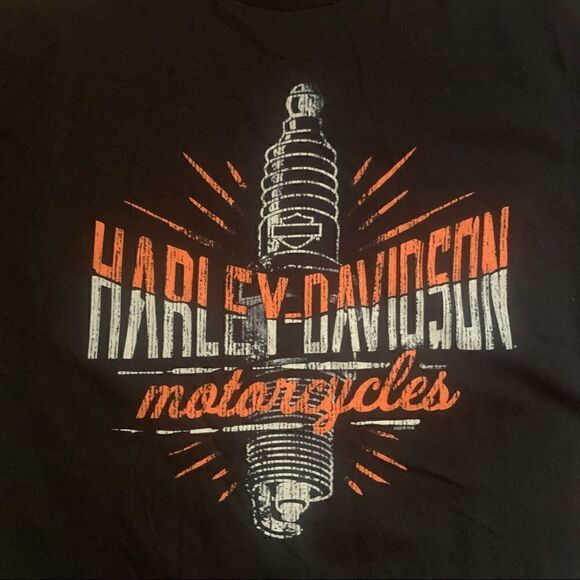 Harley Davidson Black Graphic T-shirt Riverside California Size Large - Picture 2 of 6